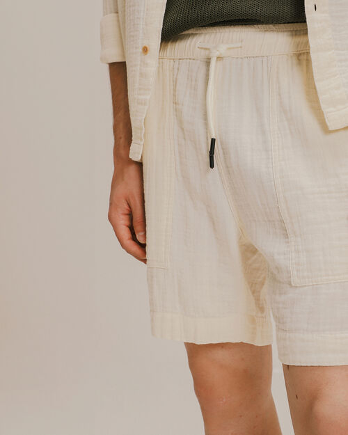 Short Fit Relajado Blanco
